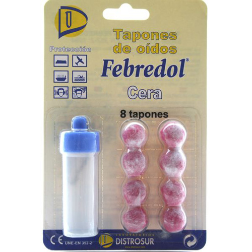 FEBREDOL tapones oidos cera (8 u)