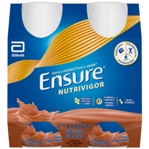 ensure nutrivigor botella (4 botella 220 ml chocolate)