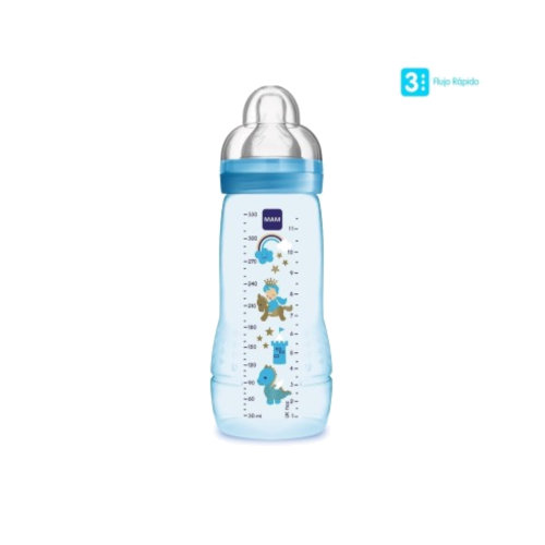 Bottle biberon mam easy active 1 unidad 330 ml color azul - mam easy active