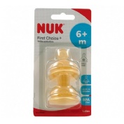 NUK FIRST CHOICE tetina latex anticolico (leche t-2 m 2 u)