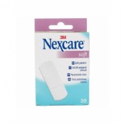 APOSITO ADHESIVO 3m nexcare soft tiras protectoras suaves (20 tiras)