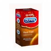 durex real feel preservativo sin latex (24 u)