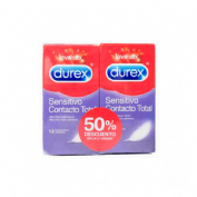 PRESERVATIVOS durex sensitivo contacto total (12 preservativos 2 cajas)