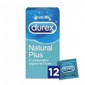 Durex natural plus - preservativos (12 u)