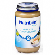 nutriben merluza con verdura (potito grandote 250 g)