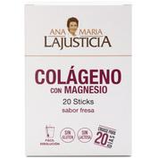 Colageno con magnesio - ana maria lajusticia (20 sticks 5 g sabor fresa)