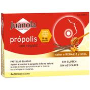 juanola propolis pastillas regaliz y miel (24 pastillas)