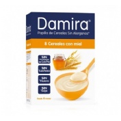 Damira papilla 8 cereales con miel (2 envases 300 g)