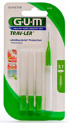 GUM 1414 TRAV-LER cepillo interdental viaje (ultrafino 1.1 mm conico 6u)