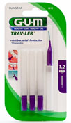 GUM 1512 TRAV-LER cepillo interdental viaje (extrafino 1.2 mm cilindrico 6u)