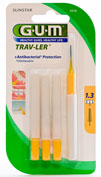 GUM 1514 TRAV-LER cepillo interdental viaje (extrafino 1.3 mm conico 6u)