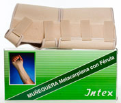 INTEX FERULA muñequera metacarpiana (contorno 21-24 dcha t- gde)