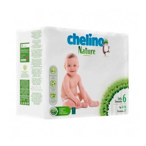 Pañal infantil - chelino nature (talla 6 27 unidades)