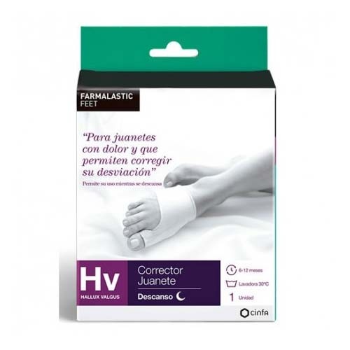 Corrector juanete descanso - farmalastic feet (talla m)