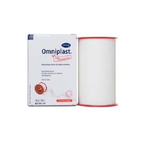 OMNIPLAST esparadrapo hipoalergico (tejido resistente blanco 10 m  x 10 cm)