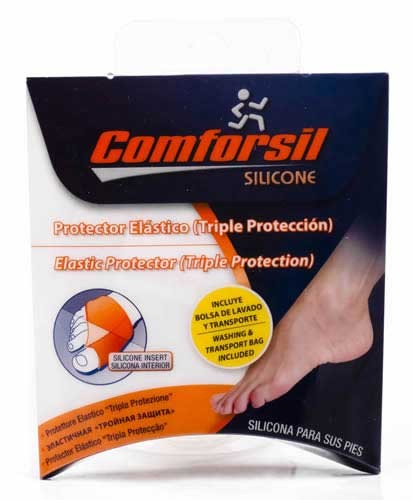COMFORSIL SILICONA TEJIDO ELASTICO juanetes protector triple (ambos pies t - sp 2 u)