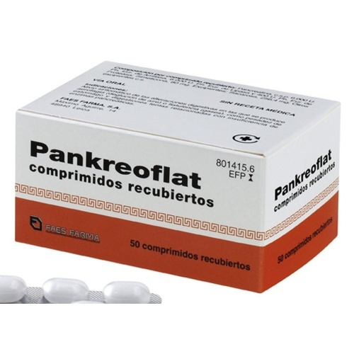 PANKREOFLAT 172 MG/80 MG COMPRIMIDOS RECUBIERTOS  50 comprimidos