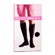 Calcetin compresion normal - farmalastic (2 unidades talla mediana color negro)